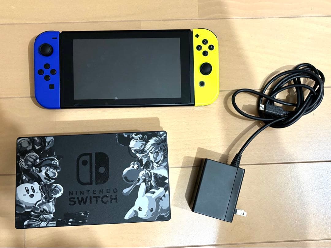 Nintendo Switch 本体 ACアダプター付き　スマブラ限定版　箱無し