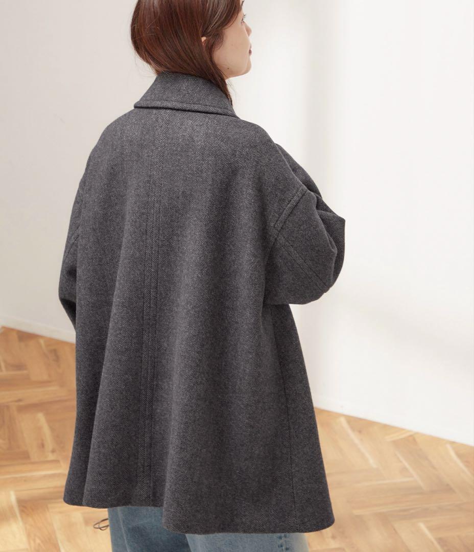 【新品】レサージュSUPER120 MANTECOステンカラーショートコート