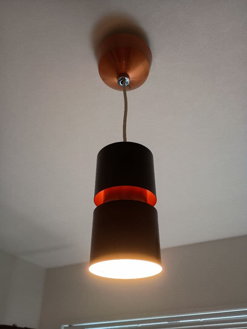 黒とオレンジのペンダントライト　アートワークスタジオ　AW-0177