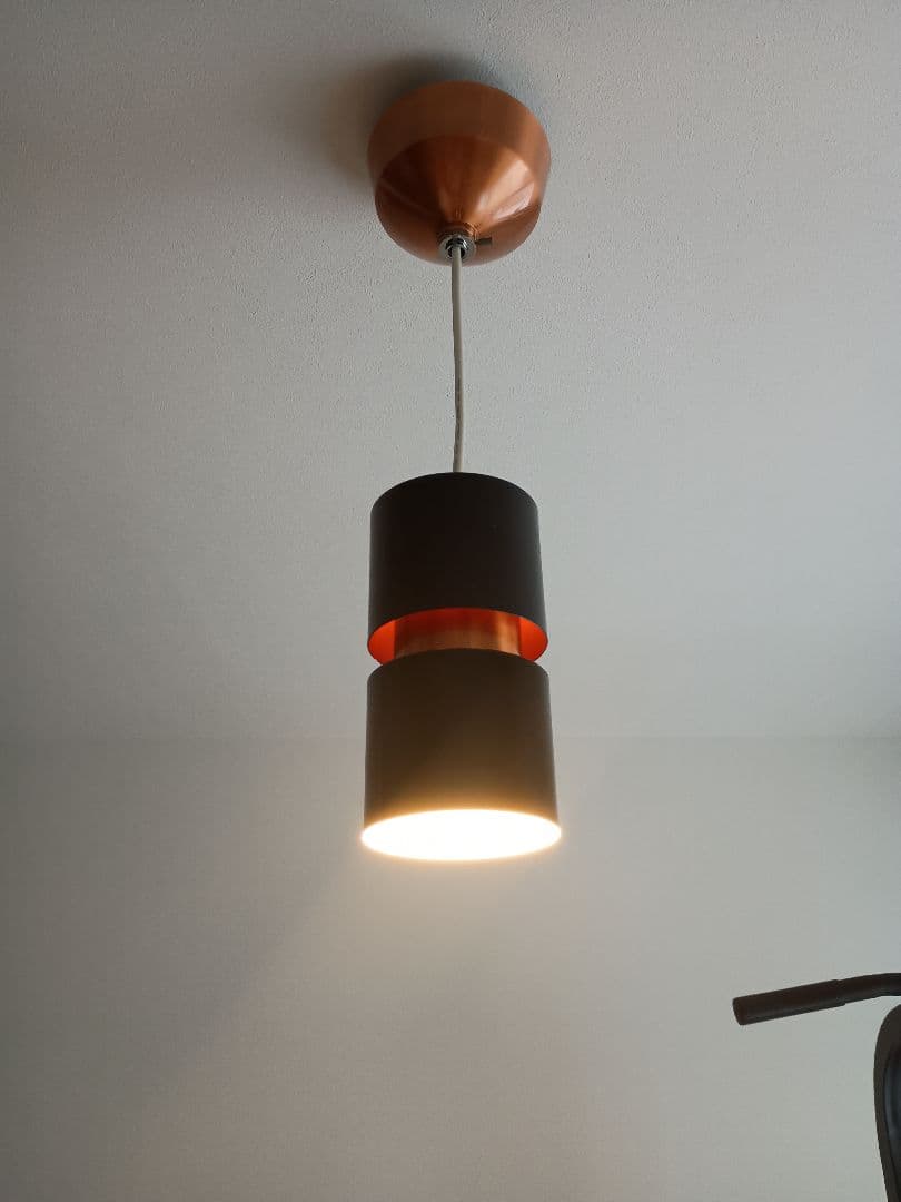 黒とオレンジのペンダントライト　アートワークスタジオ　AW-0177