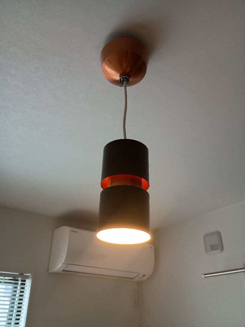 黒とオレンジのペンダントライト　アートワークスタジオ　AW-0177