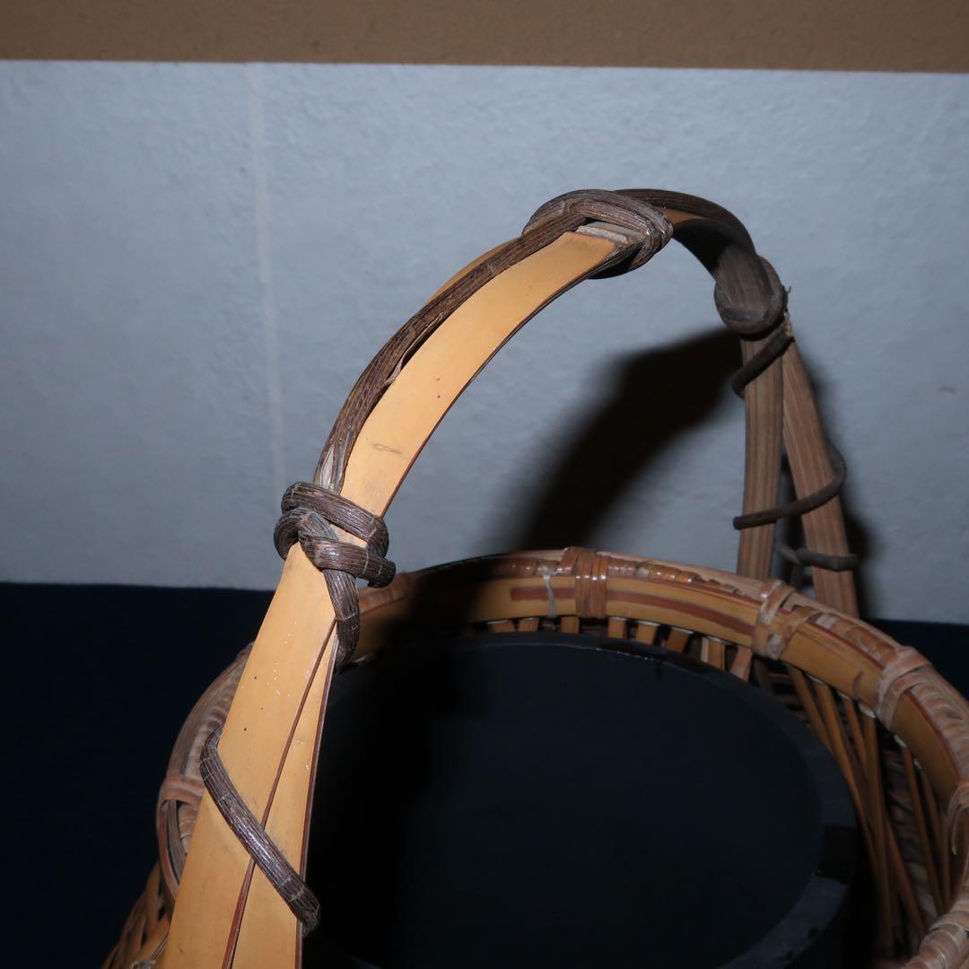 【茶道具】宗全籠　花入　桐箱付き