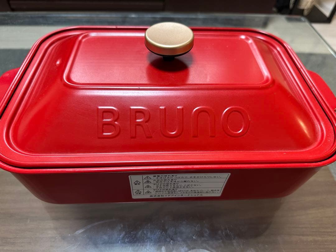 BRUNOムーミン ホットプレート レッド たこ焼きプレート付き