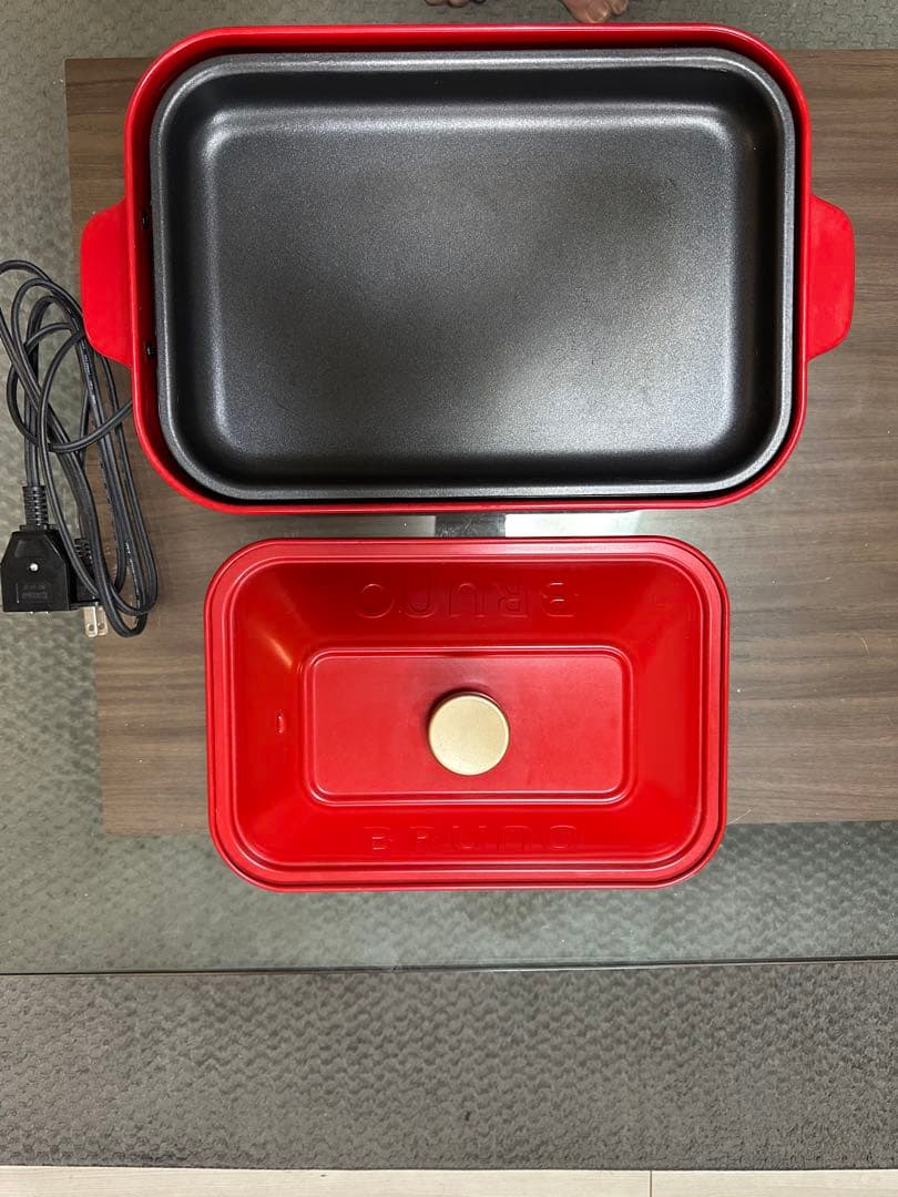 BRUNOムーミン ホットプレート レッド たこ焼きプレート付き