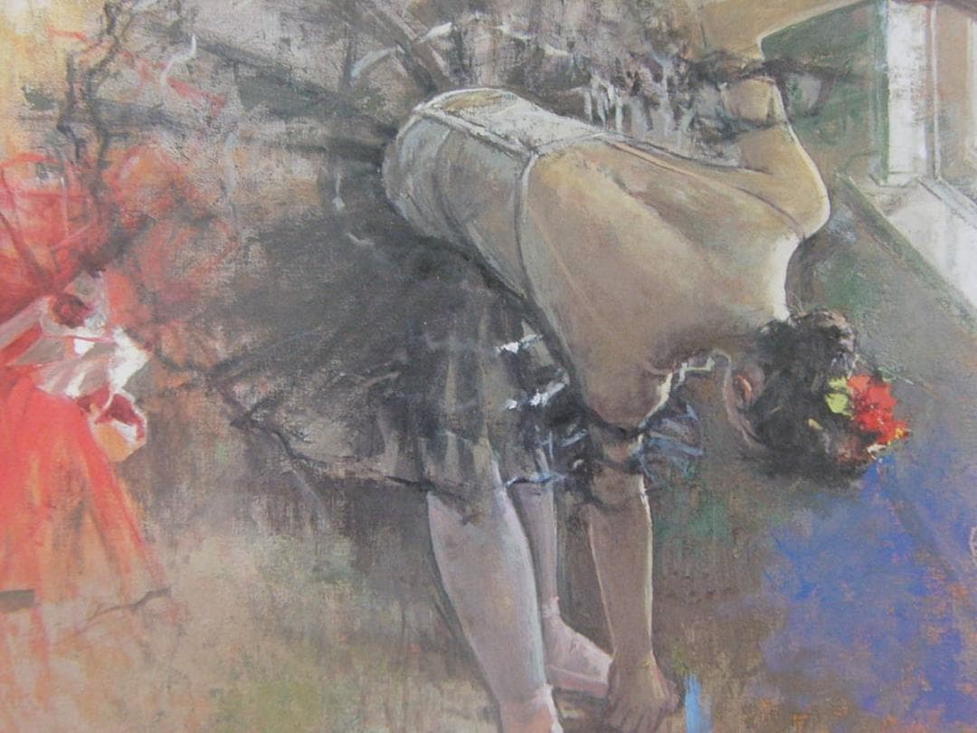 寺井重三、【レッスンの合い間’01】、希少な額装用画集より