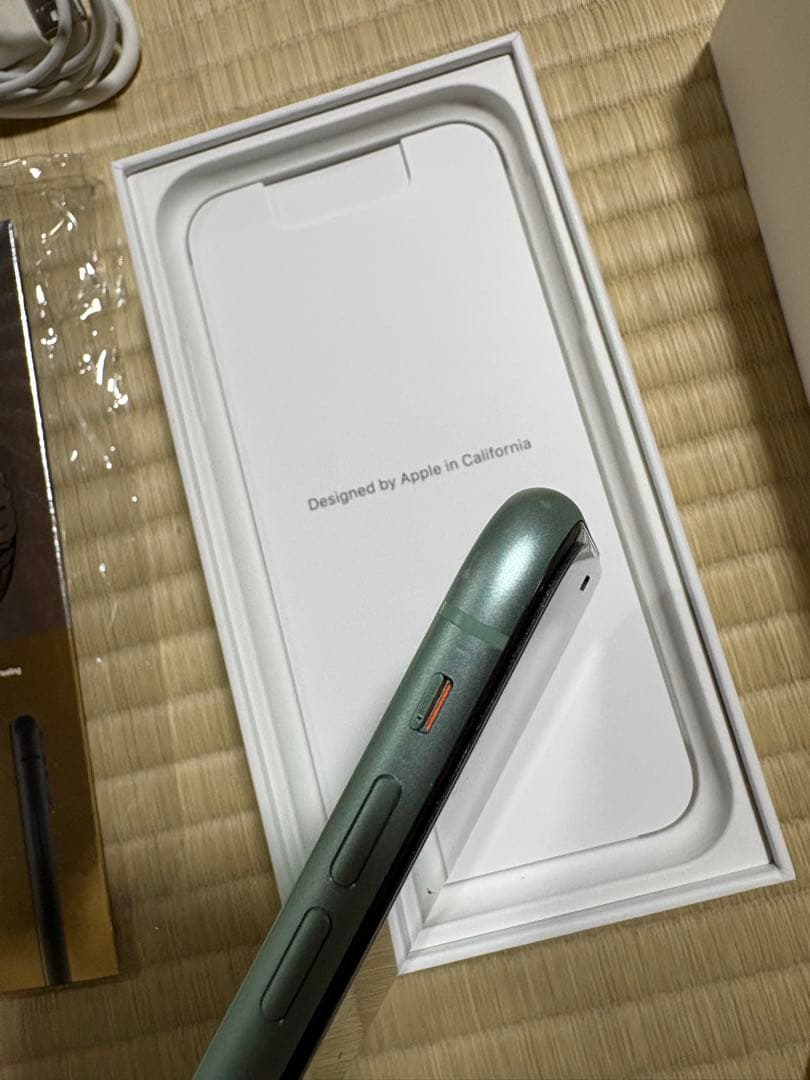 美品】iPhone 11 ミントグリーン　すぐ使えるセット
