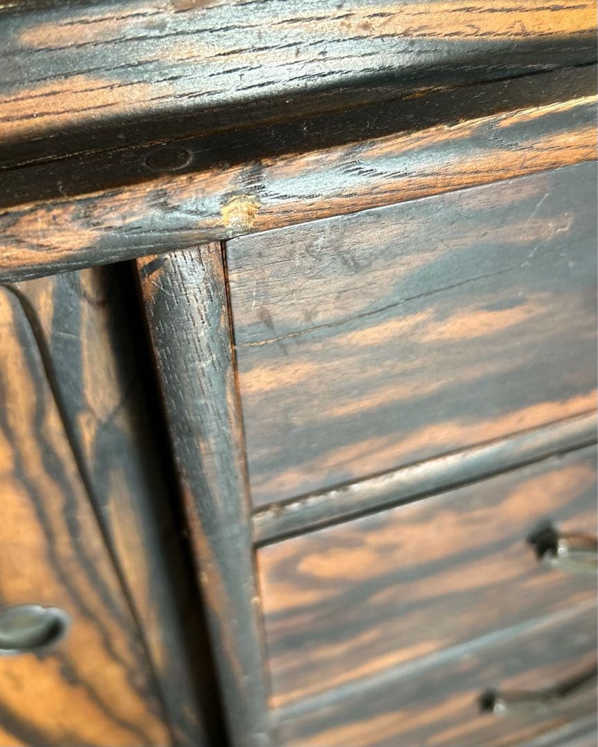 昭和レトロ 古家具 木製 飾り棚 ガラス戸 アンティーク 和家具 収納棚