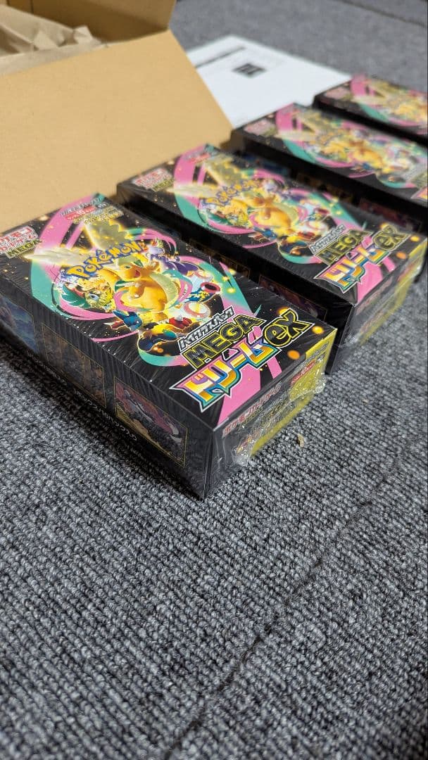 ポケカ メガドリームex 5box シュリンク付き