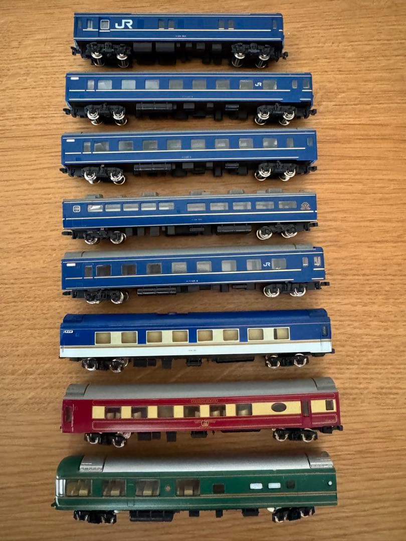 【ジャンク】24系25型客車 金帯 北斗星 夢空間 8両セット