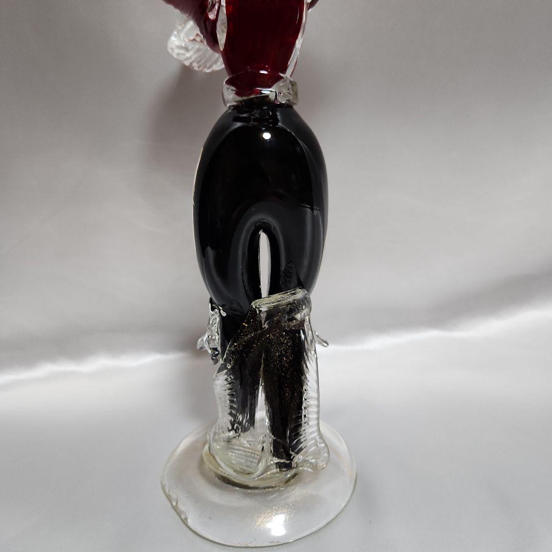 ま*ん様 ベネチアンガラス ペアドール ムラーノガラス ダンス イタリア 金彩