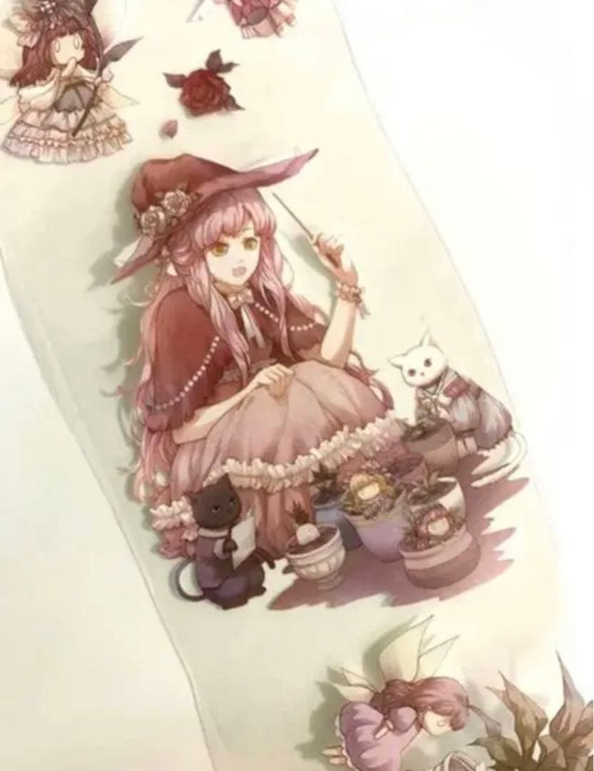 M619.三渡文創 女巫艾露 マスキングテープ PET