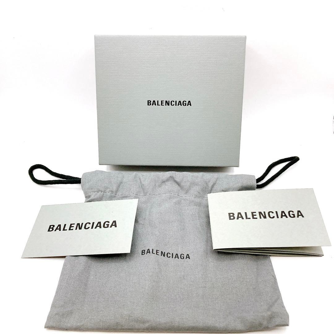 美品✨BALENCIAGA バレンシアガ　エブリデイ　折り財布　ベージュ　シボ革