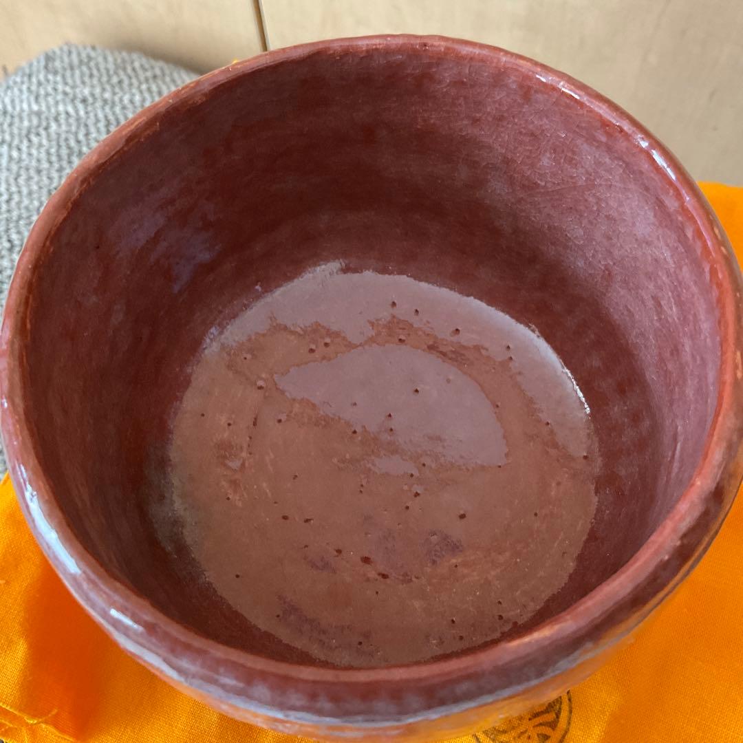 k*a様 楽焼 2点　佐々木 昭楽　長次郎　禿 & 二郎坊　写し　黒 赤 楽 茶