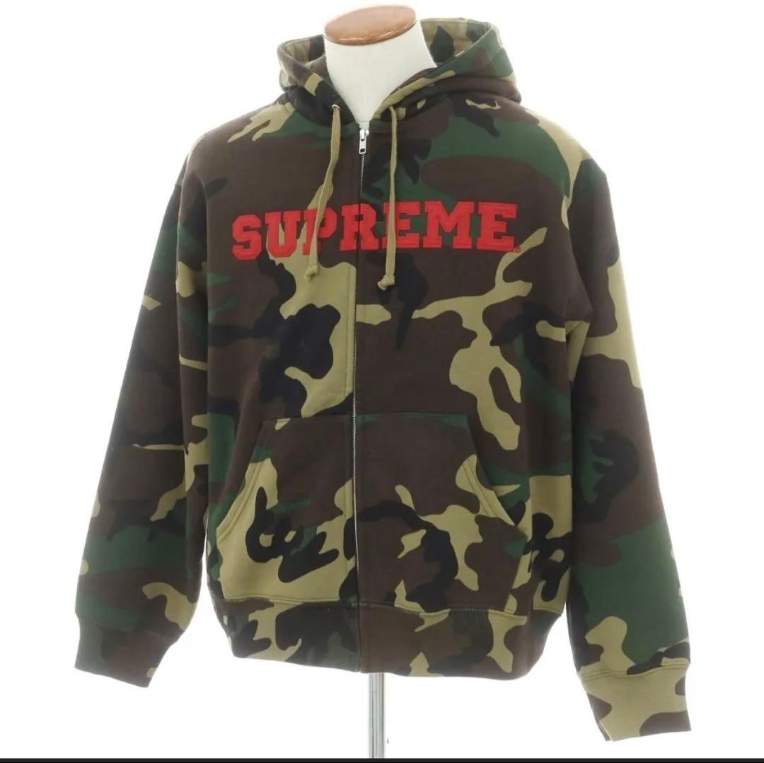 supreme zipパーカー　迷彩