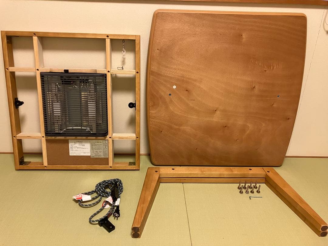 北欧風 スクエアこたつテーブル 75cm × 75cm