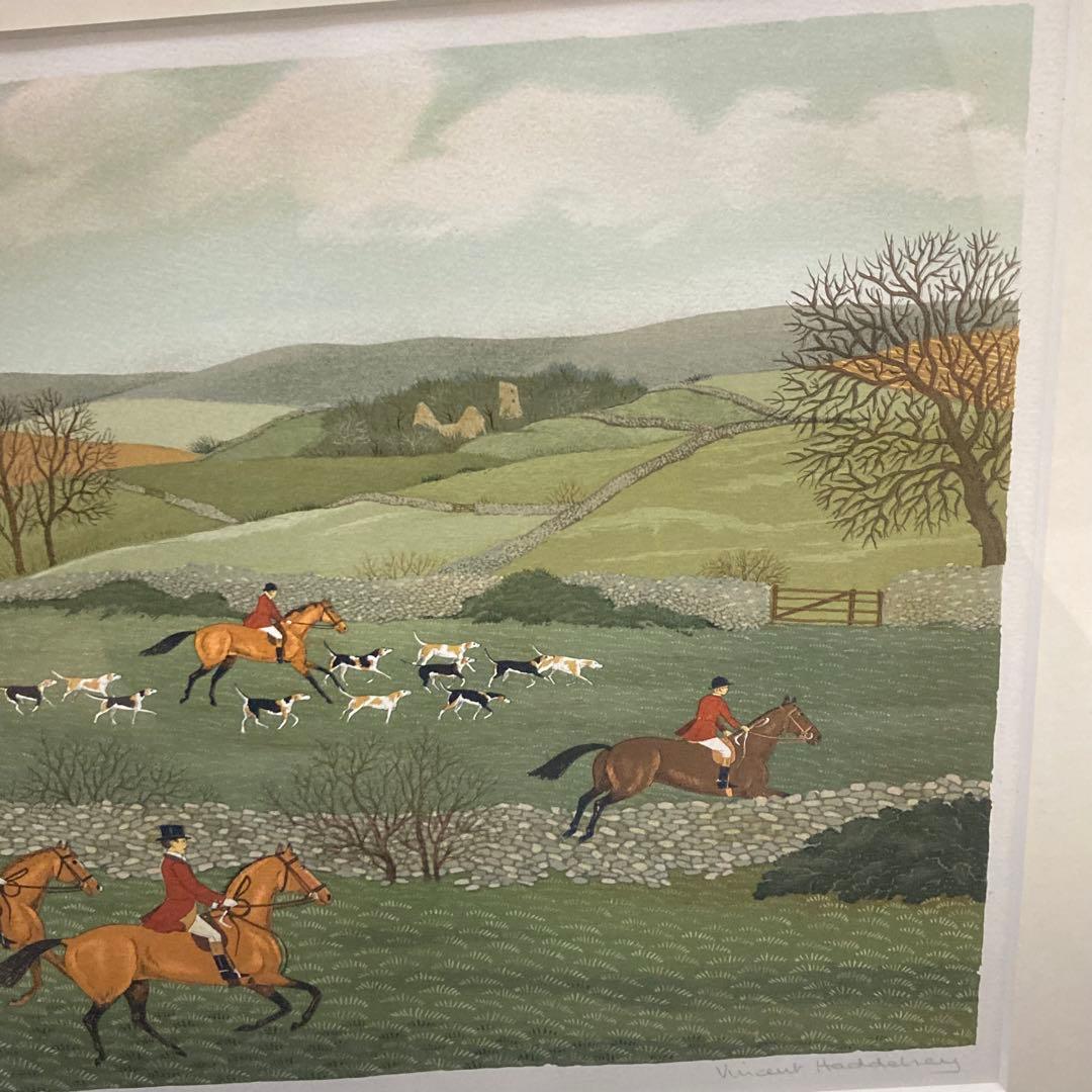 限定版 200ヴィンセント ハデルシー リトグラフ ハンティングインアイルランド