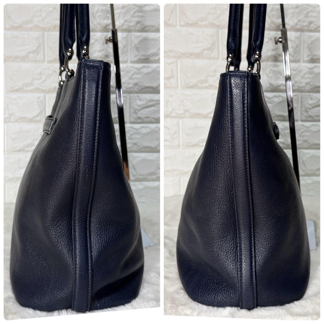 PELLE MORBIDA ペッレモルビダ トートバッグ デッキ9 ネイビー