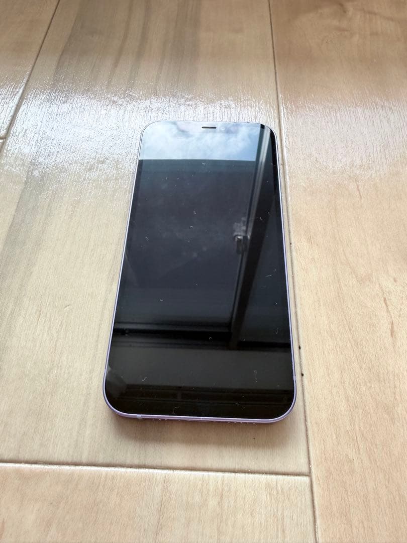 iPhone 12 パープル 64GB 本体+箱+充電ケーブル+説明書