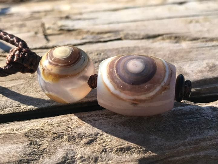 ゴビ石−794 ゴビ瑪瑙　眼石　パワースートン　男女兼用