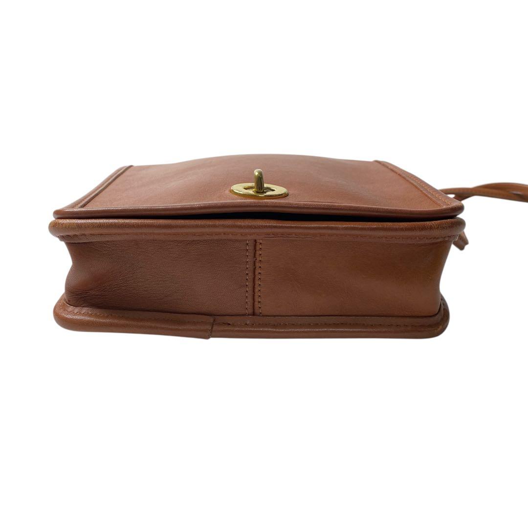 old coach オールドコーチ ショルダーバッグ オールレザー ターンロック