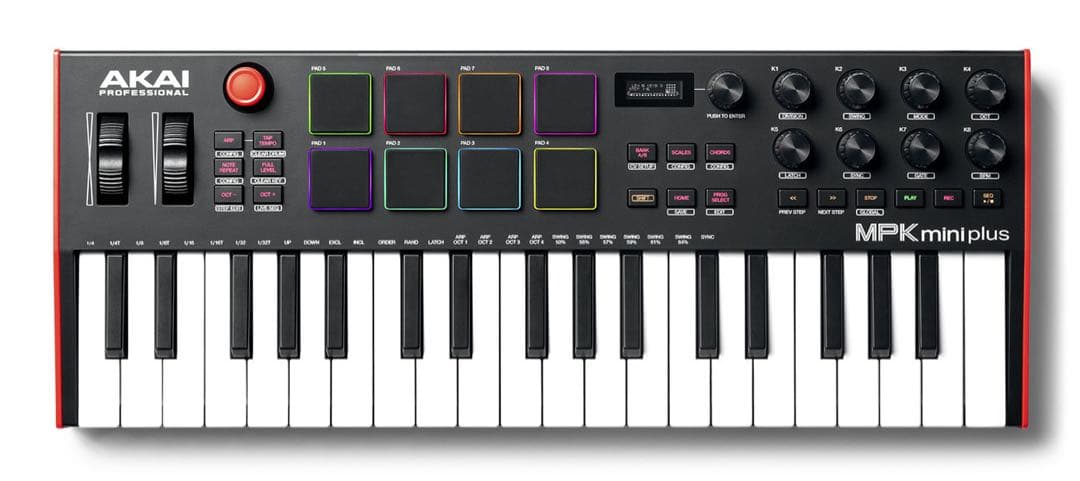 AKAI USB MIDIキーボードコントローラー 37鍵