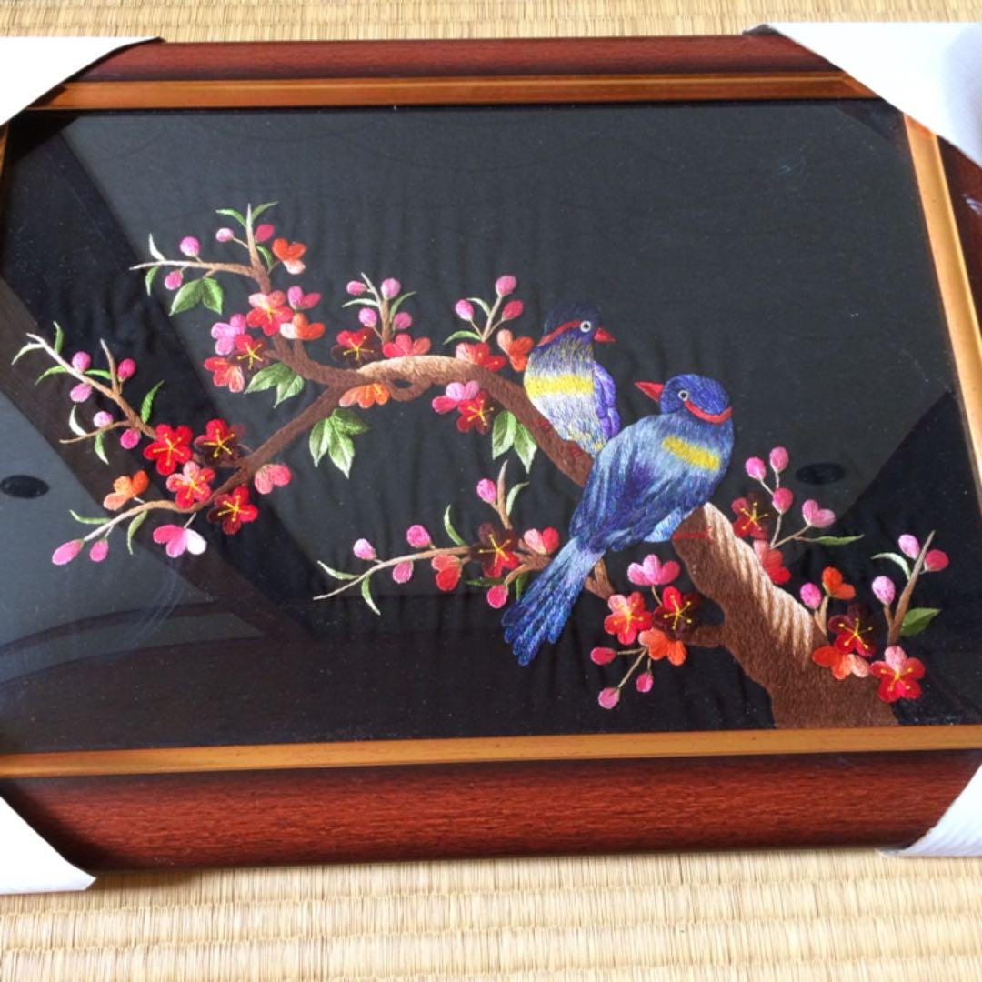 刺繍の絵、半額で