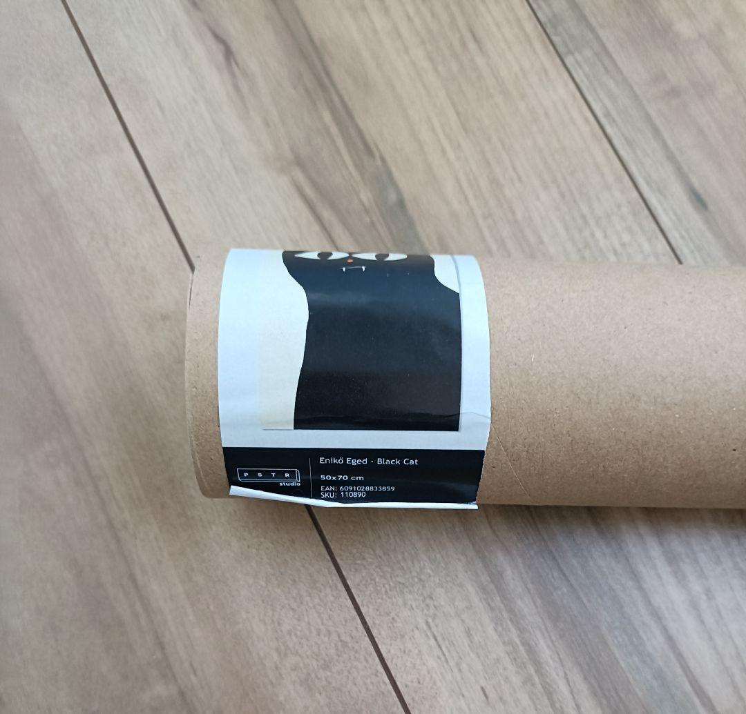 PSTR studio アートポスター 50×70cm Black Cat
