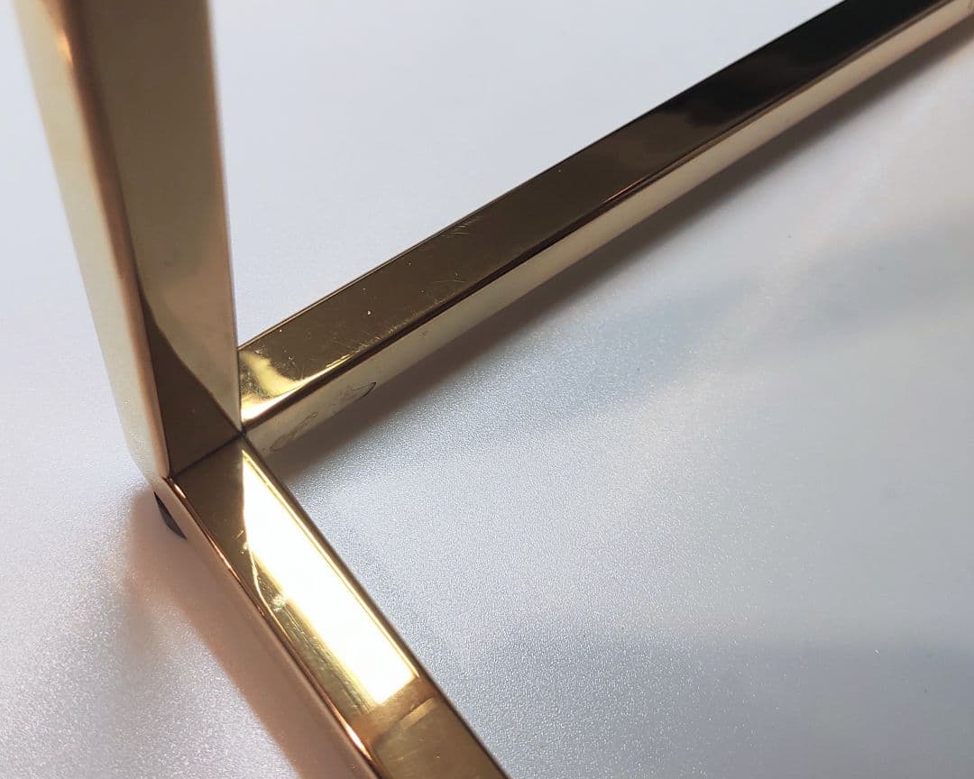 フランフラン レーヌ テーブル 大理石 サイドテーブル ゴールド