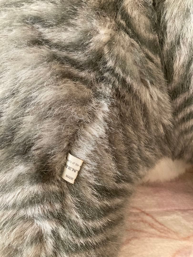 ぬいぐるみ ジョリーマンマ特大 オリエンタルトーイ 眠り猫 グレー