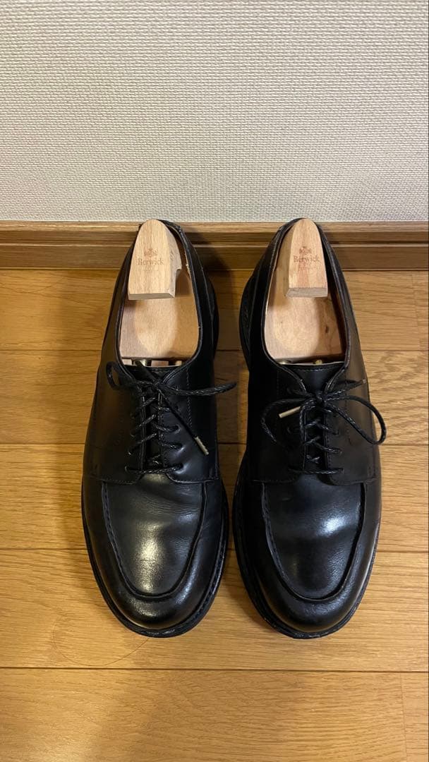 Berwick ブラック ドレスシューズ　Uチップ　6ハーフ 25.5cm