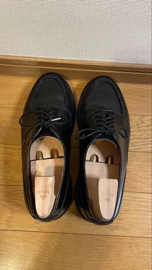 Berwick ブラック ドレスシューズ　Uチップ　6ハーフ 25.5cm