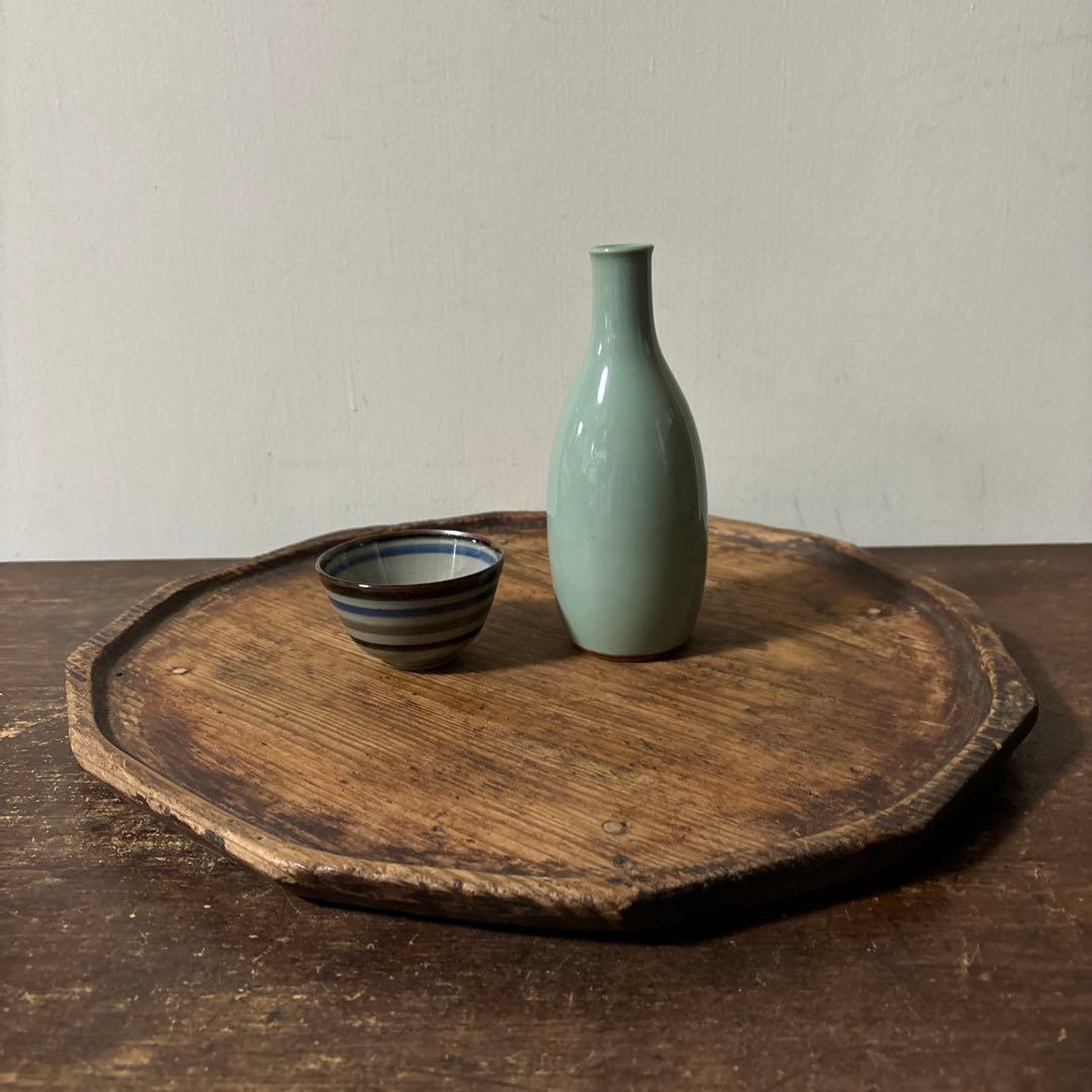 李朝十二角膳天板その64 盆.古道具.骨董品.韓国骨董. Antique.酒器盆