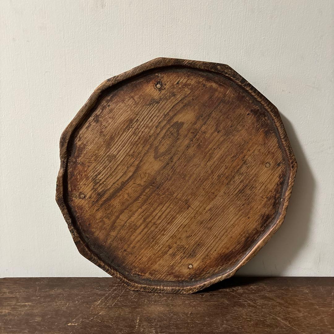 李朝十二角膳天板その64 盆.古道具.骨董品.韓国骨董. Antique.酒器盆