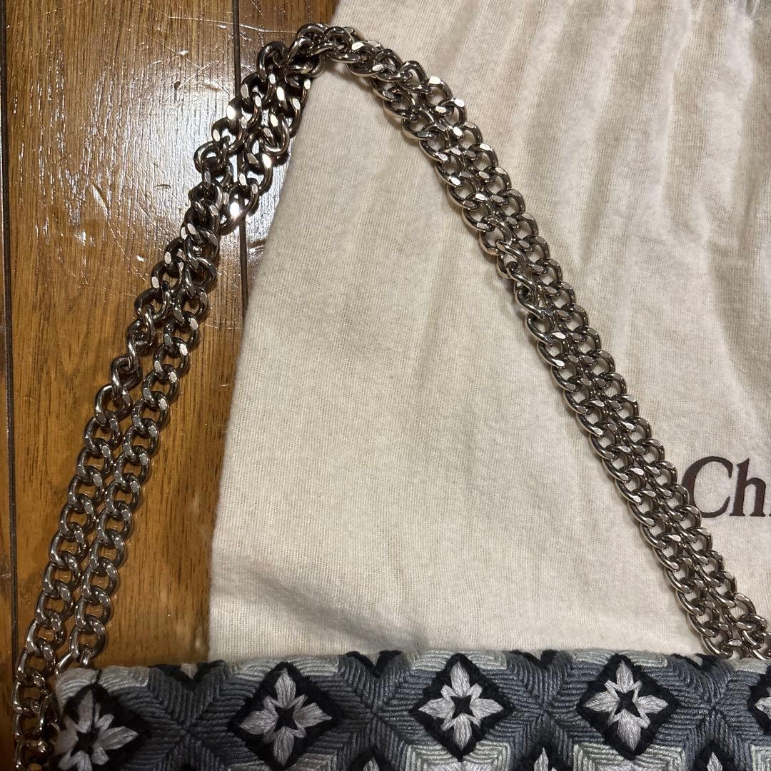 Chloé 刺繍デザイン チェーンハンドバッグ　美品 アンティーク