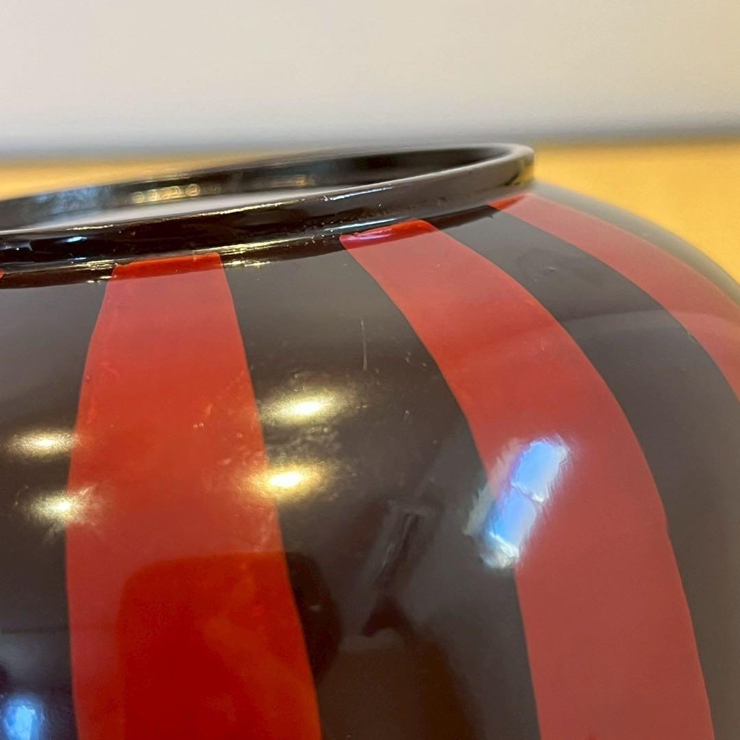 塗師 津田哲司 (哲斎) 縞模様 信玄弁当箱 3客