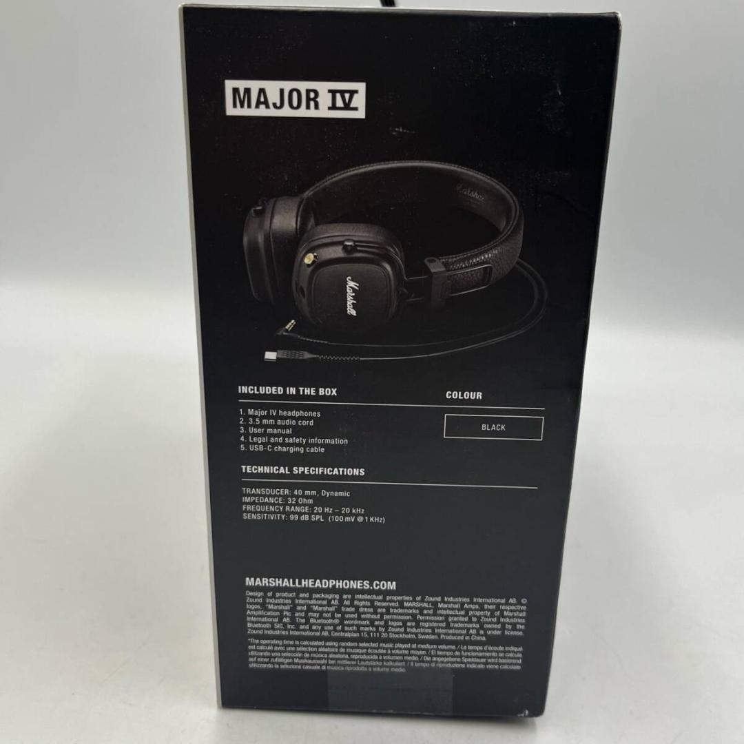 【美品】⭐️Marshall MAJOR IV ワイヤレスヘッドフォン