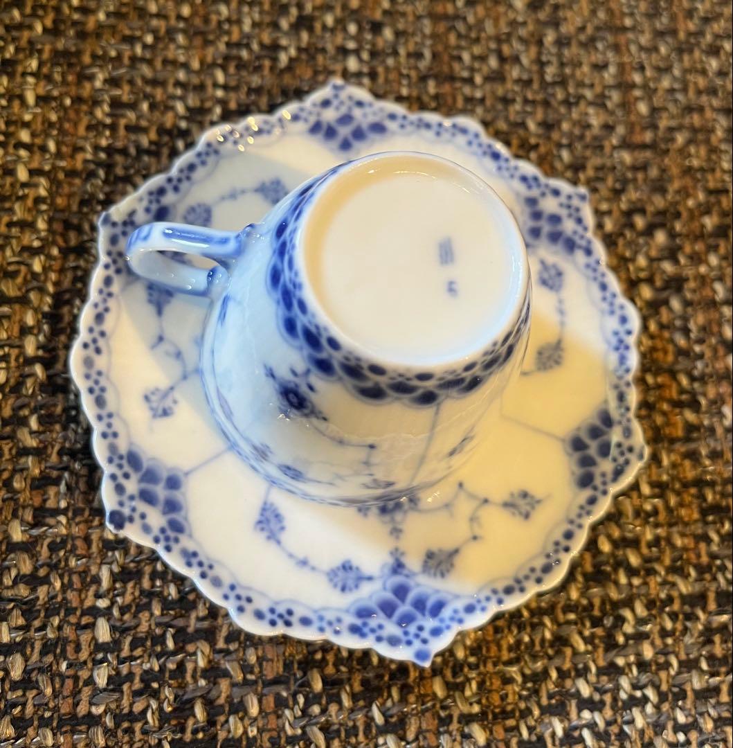 アンティーク19世紀/ロイヤルコペンハーゲン/デミタスカップ＆ソーサー