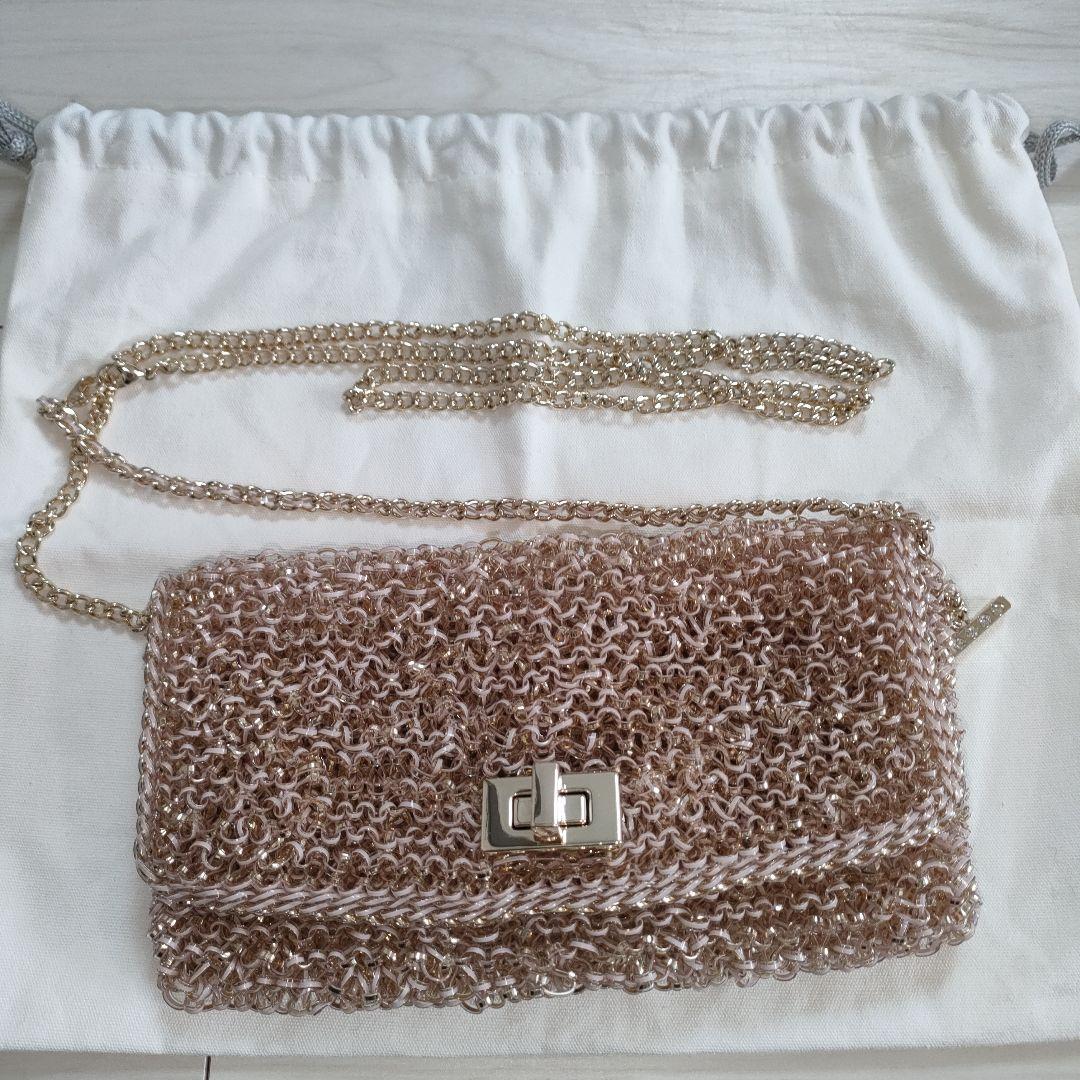 アンテプリマ ワイヤーバッグ パウダリーピンクゴールド