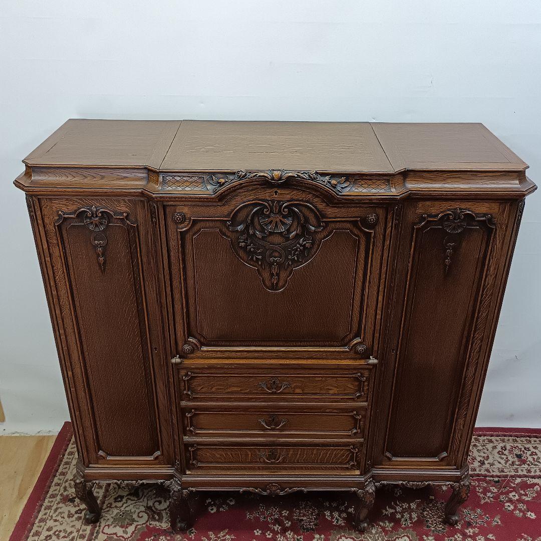 キャビネット　アンティーク　猫脚　外国製