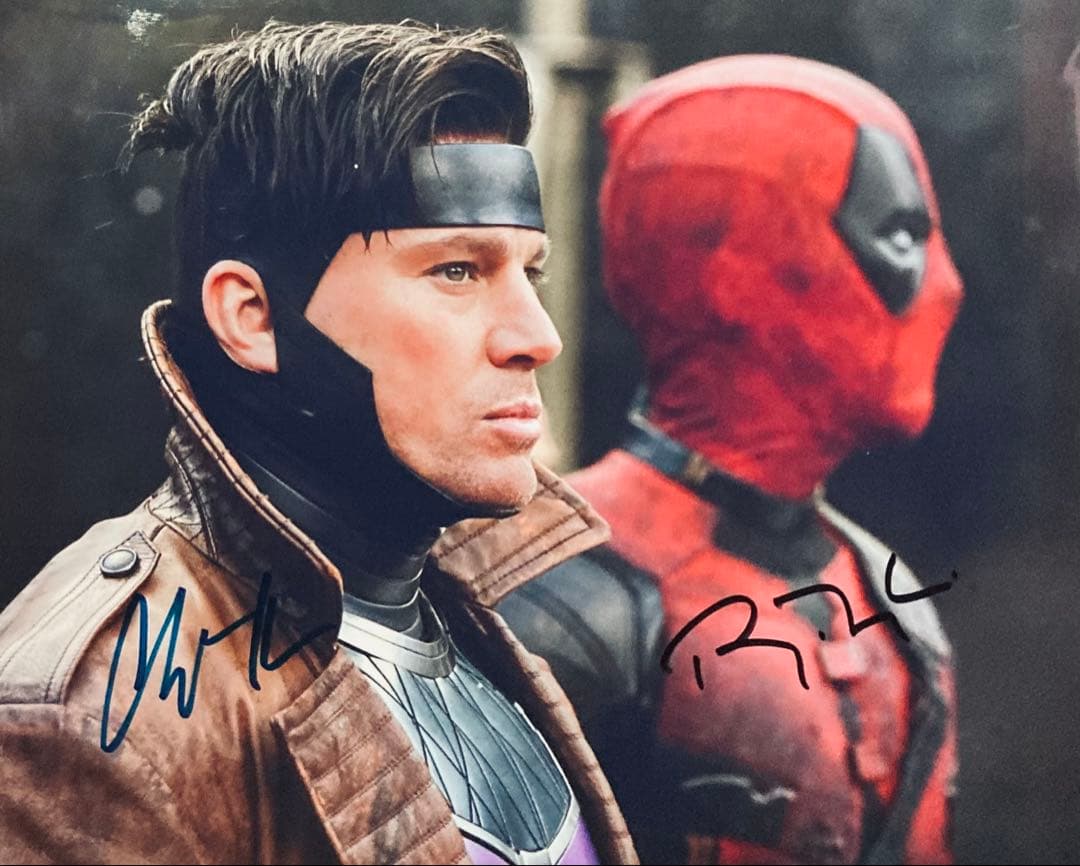 ライアン・レイノルズ & チャニング・テイタム 直筆サイン入り写真　vp