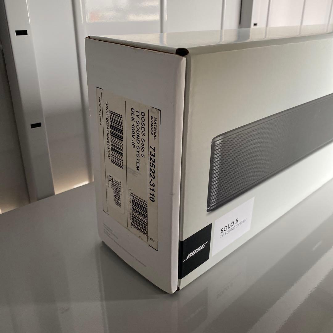 （送料込み）Bose solo5 ワイヤレスサウンドバー　ほぼ新品
