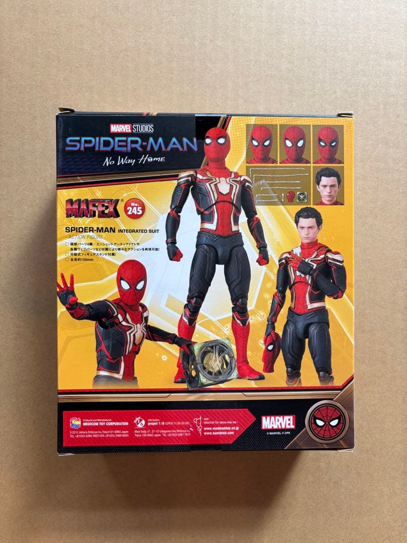 アメコミ MAFEX No.245 SPIDERMAN INTEGRATED SUIT d