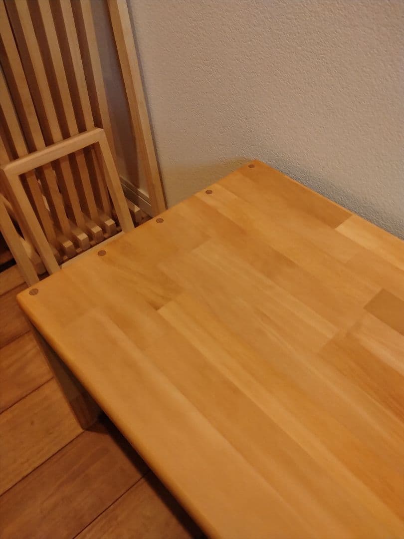 木製　ハンドメイド　オーダー　コの字　キヌカ　机　テーブル　サイドテーブル