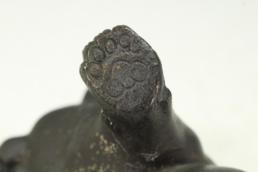 古銅 小狗 置物(K-A814)