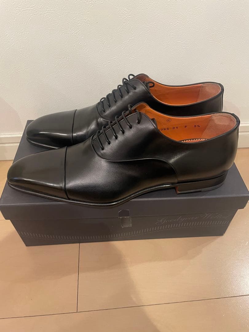 新品未使用 Santoni サントーニ ストレートチップ　ビジネスシューズ