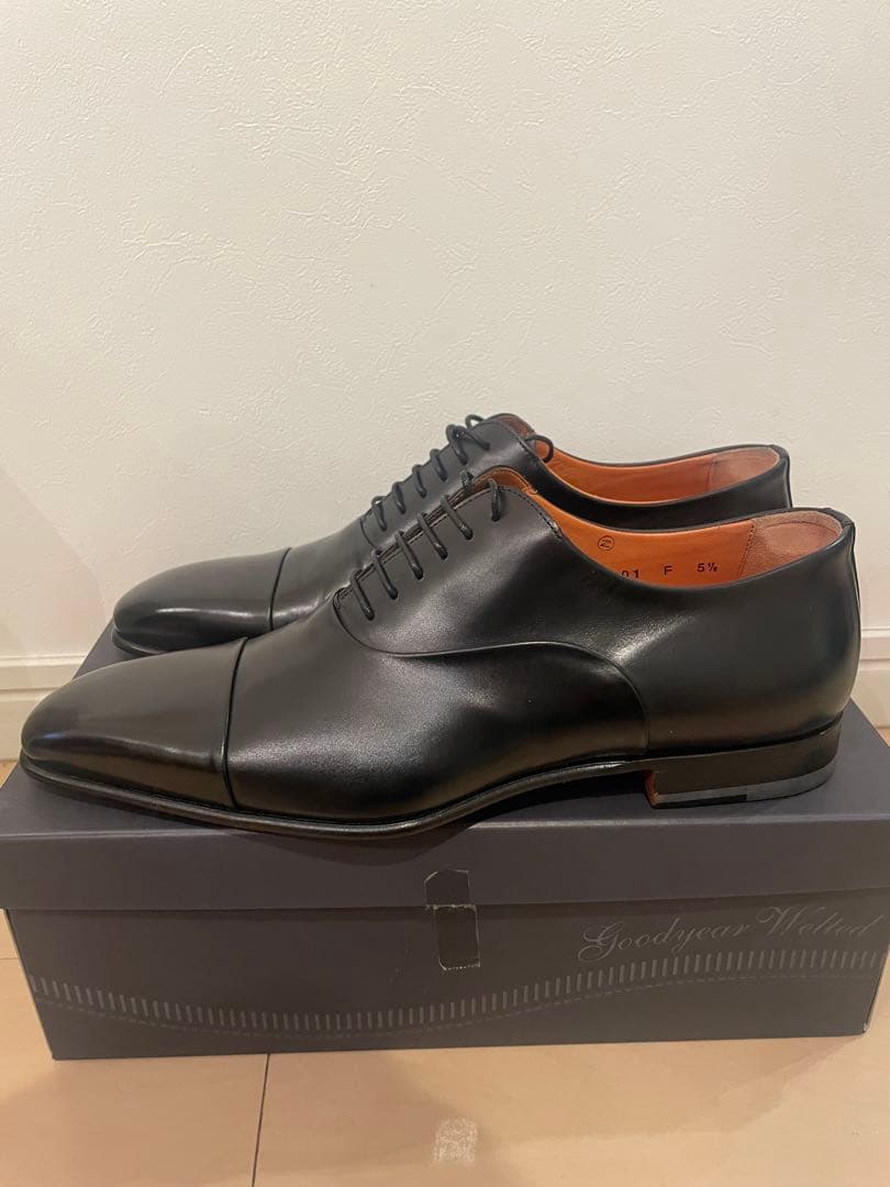 新品未使用 Santoni サントーニ ストレートチップ　ビジネスシューズ