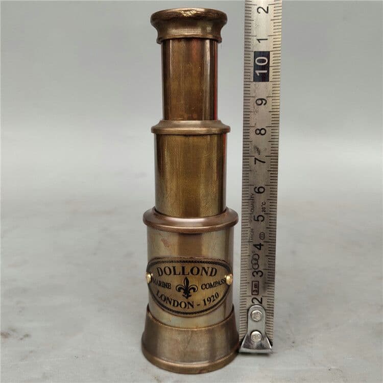 古玩古雑芸品銅伸縮式単筒望メガネ