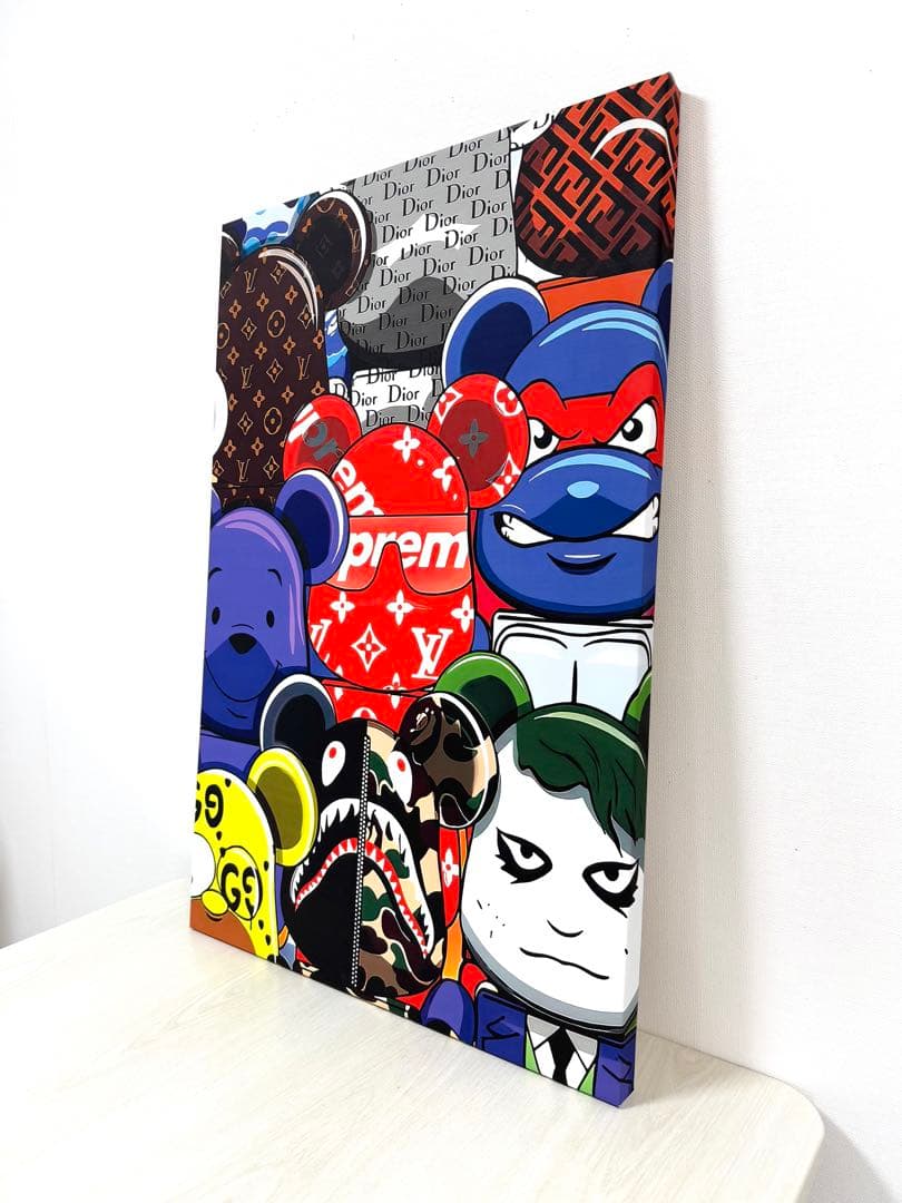 No.248木枠付きキャンバスアート　ブランドアートポスター　ベアブリック