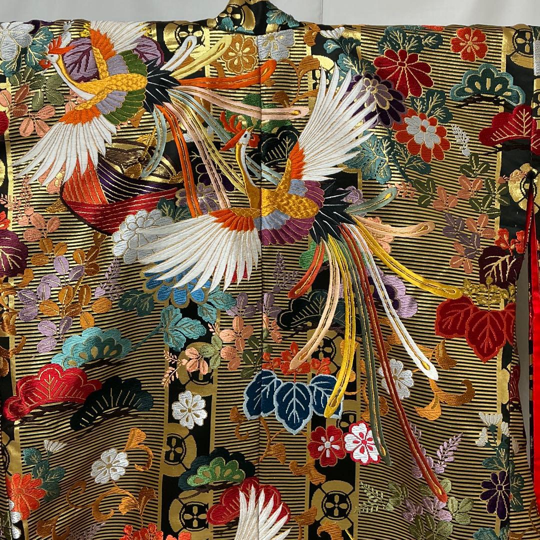 b60 正絹　色打掛　唐織　豪華　花嫁衣装　ウエディング　極美品　着物