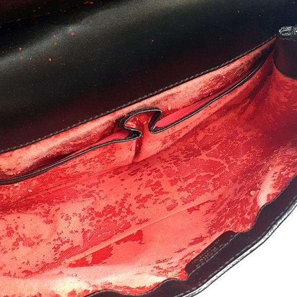 ◆外観美品◆ セリーヌ CELINE ショルダーバッグ 鞄 肩掛け レザー 黒系